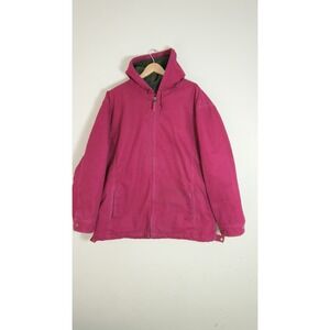 Polar King  Hooded winter Jacket 2XL Woman Reg  Lined Pink Canvas Duck Work Coat